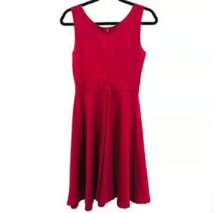 Grace Karin A-line Dress Vneck Red Holdiay Party Flare Sleevless Festive Large